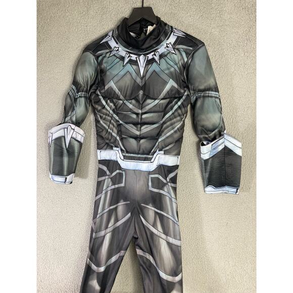 Marvel Black‎ Panther Kids Costume Bodysuit Unisex Size L Superhero Halloween - Picture 9 of 12